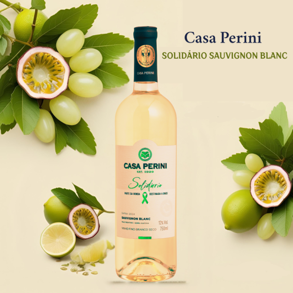 Vinho Branco Solidário Sauvignon Blanc Casa Perini 750ml - Image 4