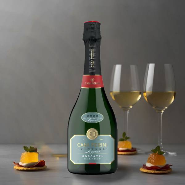 Espumante Vintage Liqueur Moscatel Blended Casa Perini 750ml - Image 4